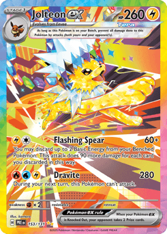 Jolteon ex 153 — Prismatic Evolutions