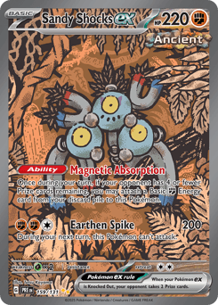 Carta Sandy Shocks ex 159 do set Prismatic Evolutions — Pokémon TCG | Bynx