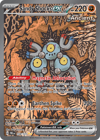 Carta Sandy Shocks ex 159/131 do set Prismatic Evolutions — Pokémon TCG | Bynx