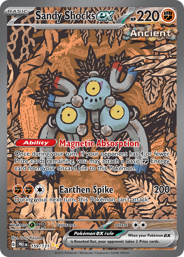 Carta Sandy Shocks ex 159/131 do set Prismatic Evolutions — Pokémon TCG | Bynx