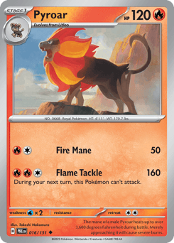 Pyroar 16 — Prismatic Evolutions