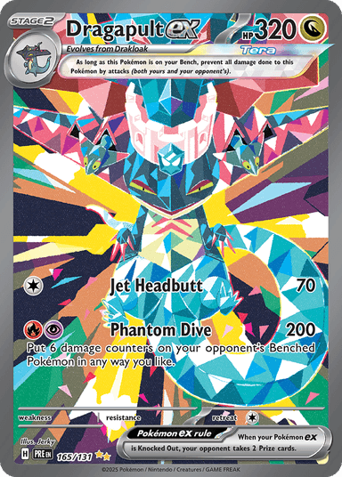 Carta Dragapult ex 165/131 do set Prismatic Evolutions — Pokémon TCG | Bynx