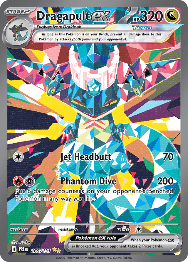 Carta Dragapult ex 165/131 do set Prismatic Evolutions — Pokémon TCG | Bynx