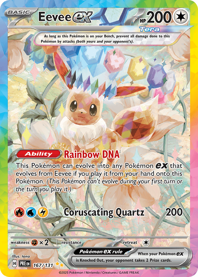 Carta Eevee ex 167/131 do set Prismatic Evolutions — Pokémon TCG | Bynx