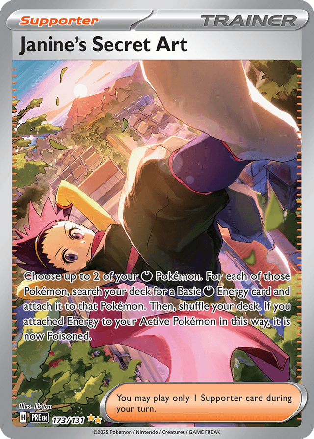 Carta Janine's Secret Art 173/131 do set Prismatic Evolutions — Pokémon TCG | Bynx