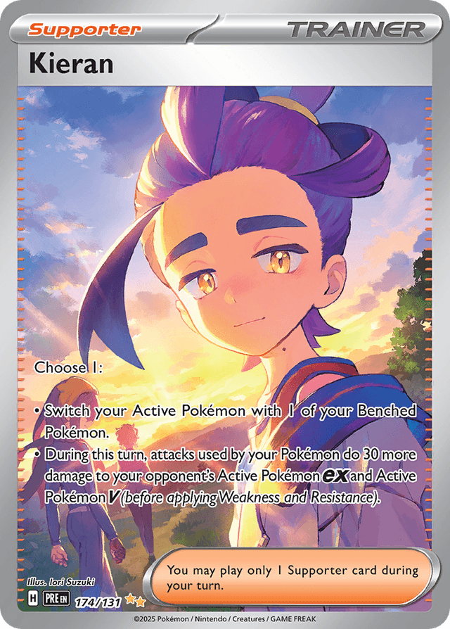 Carta Kieran 174/131 do set Prismatic Evolutions — Pokémon TCG | Bynx