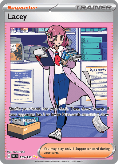 Carta Lacey 175/131 do set Prismatic Evolutions — Pokémon TCG | Bynx