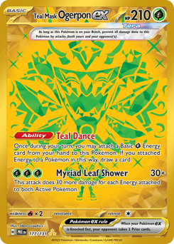 Teal Mask Ogerpon ex 177 — Prismatic Evolutions
