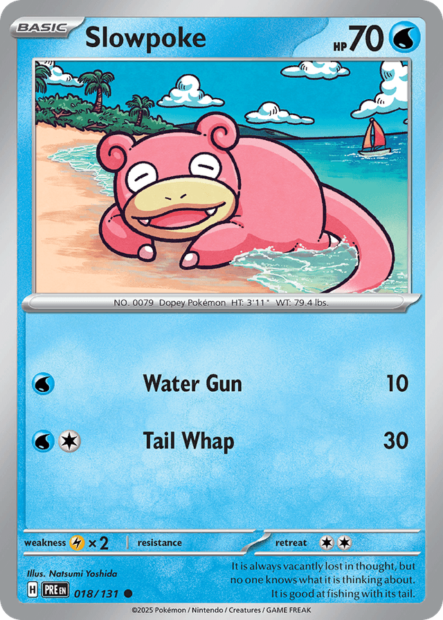 Carta Slowpoke 18/131 do set Prismatic Evolutions — Pokémon TCG | Bynx