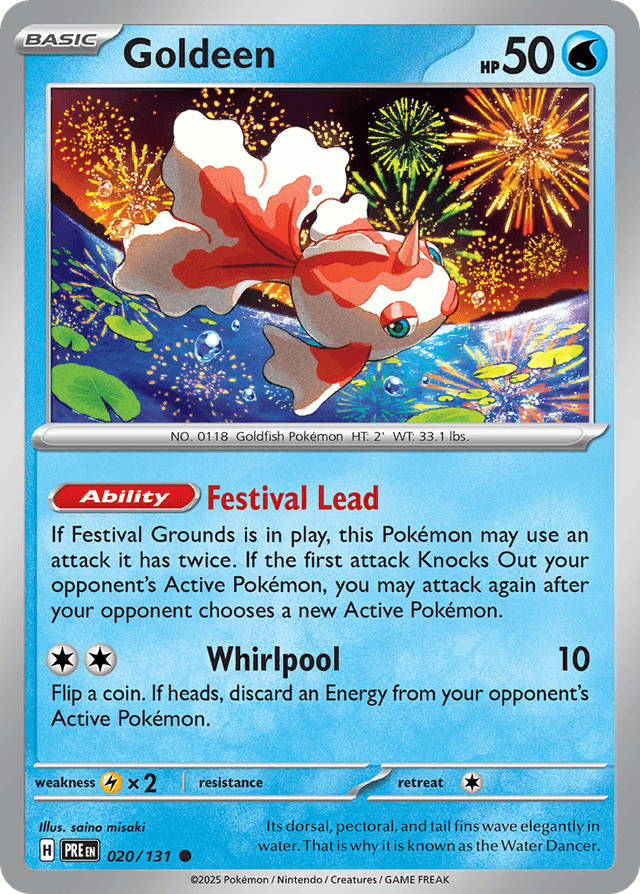 Carta Goldeen 20/131 do set Prismatic Evolutions — Pokémon TCG | Bynx