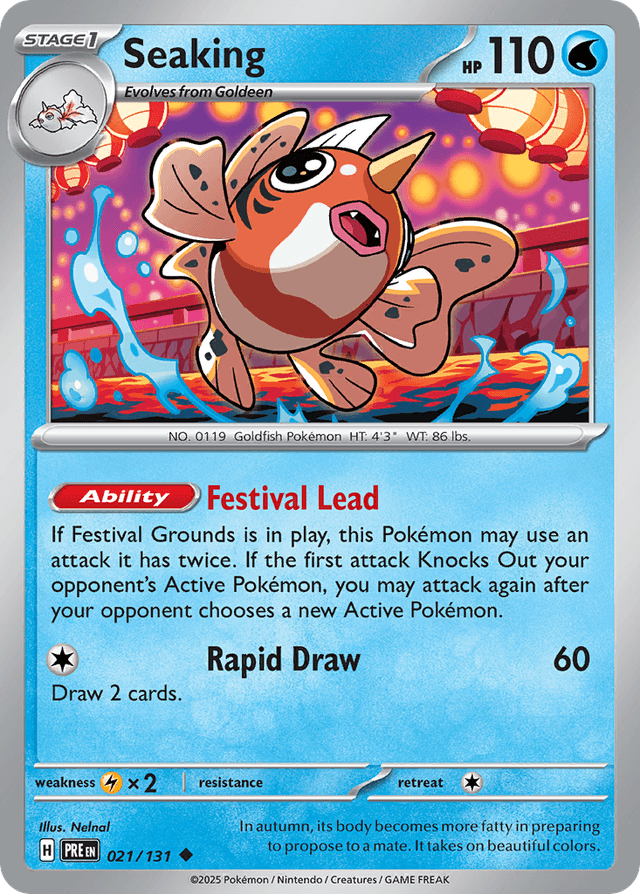 Carta Seaking 21/131 do set Prismatic Evolutions — Pokémon TCG | Bynx