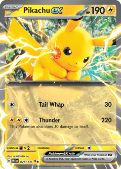 Pikachu ex 28 — Prismatic Evolutions