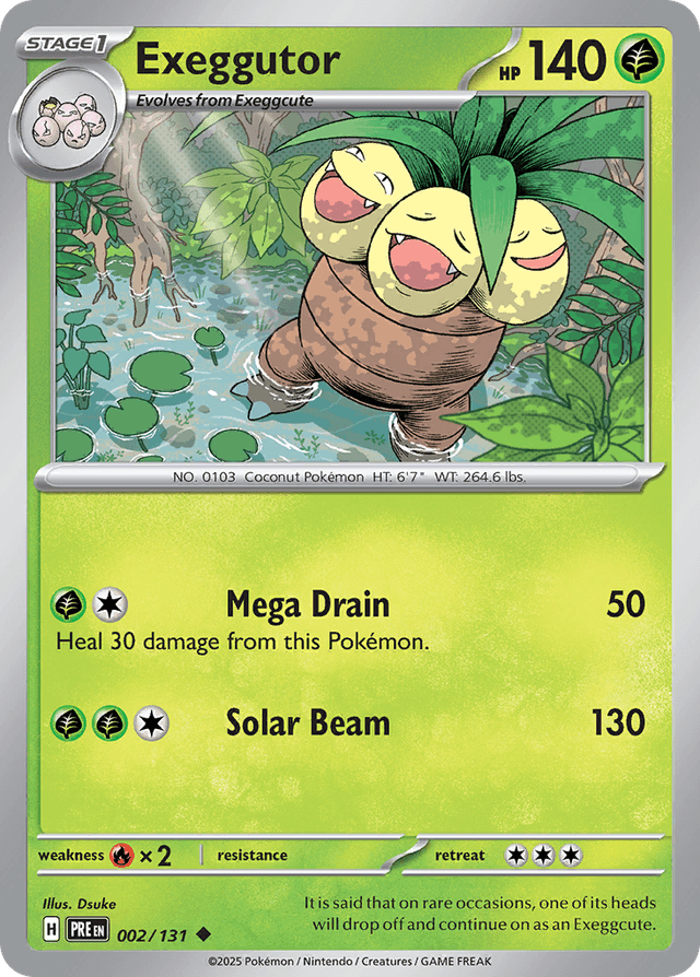 Carta Exeggutor 2/131 do set Prismatic Evolutions — Pokémon TCG | Bynx