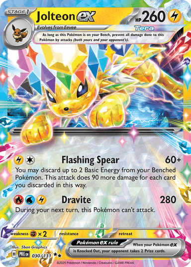 Carta Jolteon ex 30/131 do set Prismatic Evolutions — Pokémon TCG | Bynx