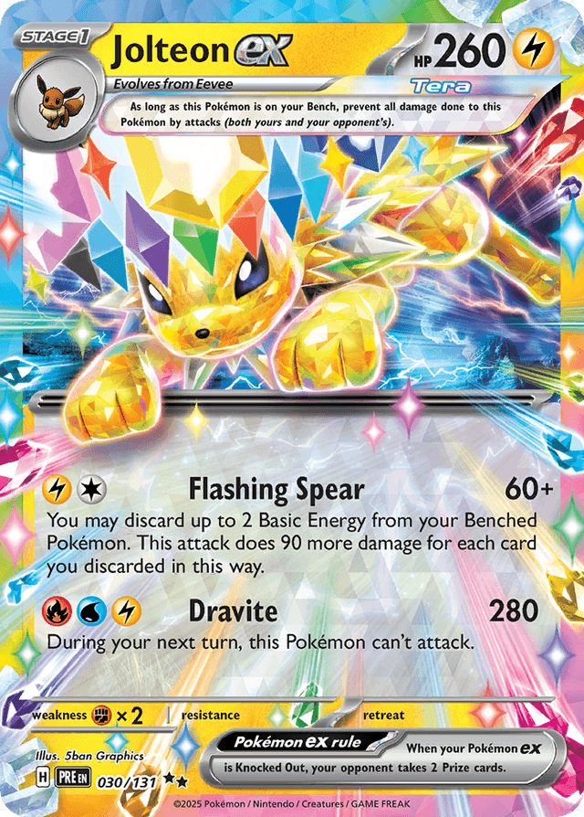 Carta Jolteon ex 30/131 do set Prismatic Evolutions — Pokémon TCG | Bynx