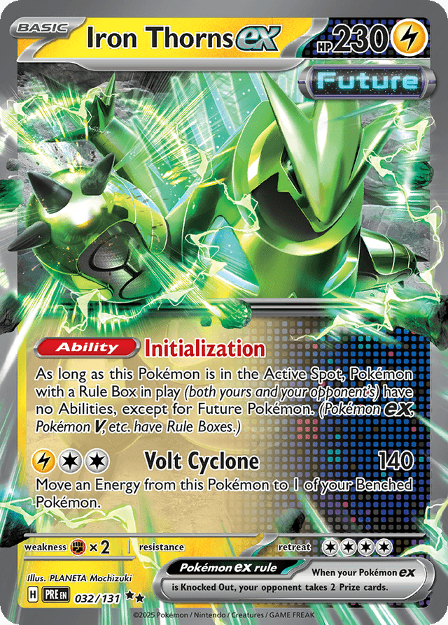 Carta Iron Thorns ex 32/131 do set Prismatic Evolutions — Pokémon TCG | Bynx
