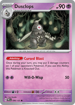 Dusclops 36 — Prismatic Evolutions