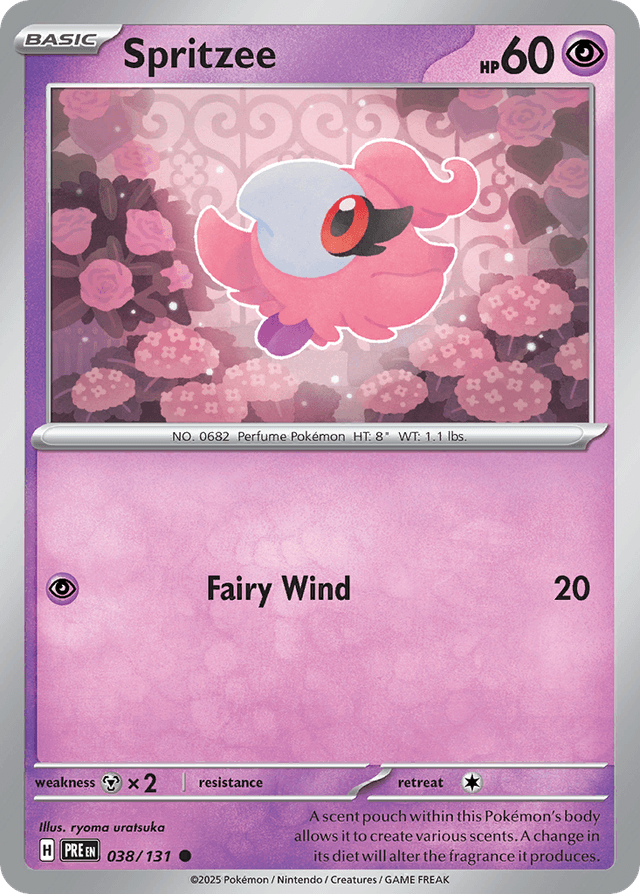 Carta Spritzee 38/131 do set Prismatic Evolutions — Pokémon TCG | Bynx