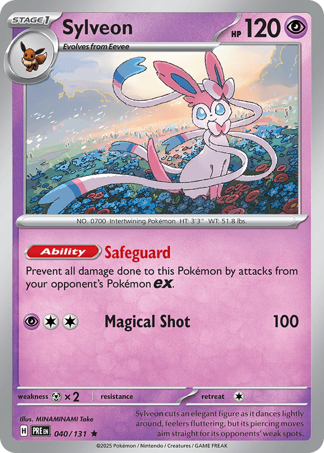 Carta Sylveon 40/131 do set Prismatic Evolutions — Pokémon TCG | Bynx