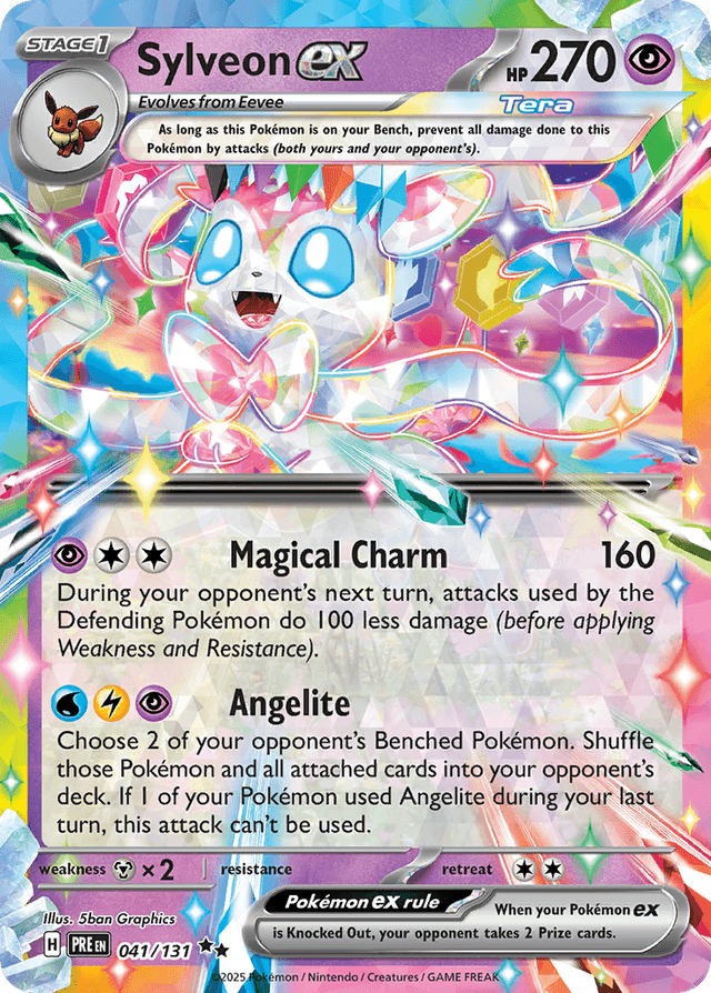 Carta Sylveon ex 41/131 do set Prismatic Evolutions — Pokémon TCG | Bynx