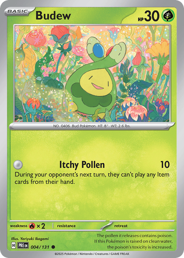 Carta Budew 4/131 do set Prismatic Evolutions — Pokémon TCG | Bynx
