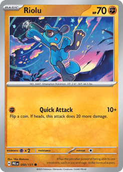Riolu 50 — Prismatic Evolutions