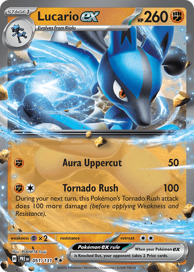 Carta Lucario ex 51/131 do set Prismatic Evolutions — Pokémon TCG | Bynx