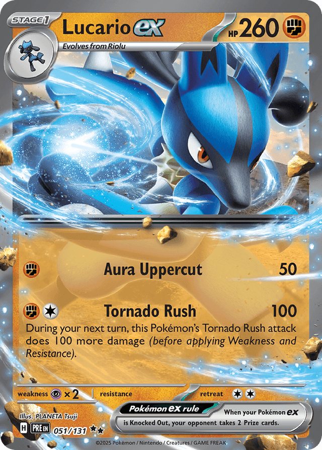 Carta Lucario ex 51/131 do set Prismatic Evolutions — Pokémon TCG | Bynx