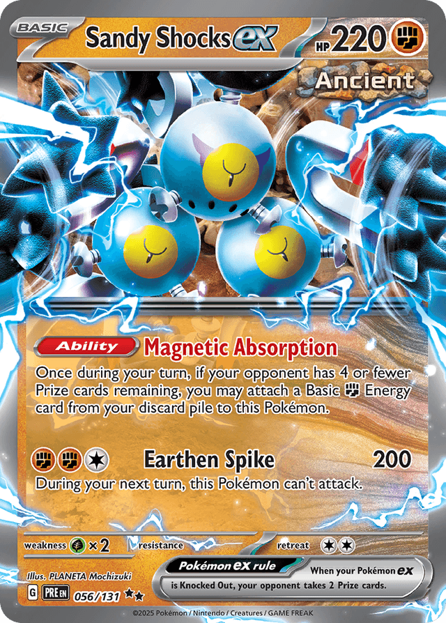 Carta Sandy Shocks ex 56/131 do set Prismatic Evolutions — Pokémon TCG | Bynx