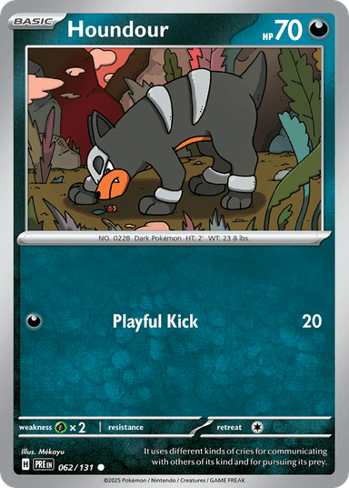Carta Houndour 62/131 do set Prismatic Evolutions — Pokémon TCG | Bynx