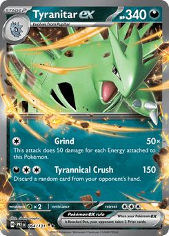 Tyranitar ex 64/131 — Evoluções Prismáticas