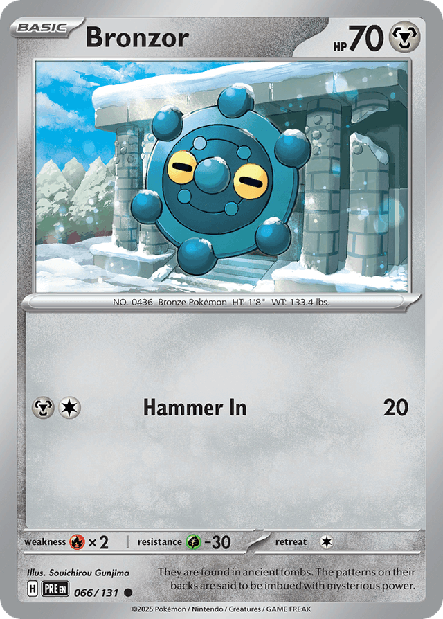 Carta Bronzor 66/131 do set Prismatic Evolutions — Pokémon TCG | Bynx