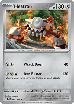 Heatran 68/131 — Evoluções Prismáticas