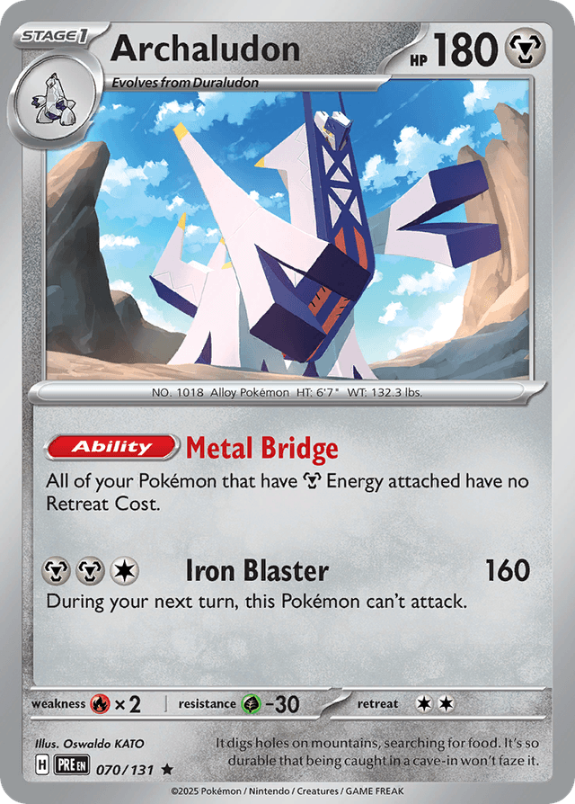 Carta Archaludon 70/131 do set Prismatic Evolutions — Pokémon TCG | Bynx