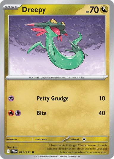 Carta Dreepy 71/131 do set Prismatic Evolutions — Pokémon TCG | Bynx