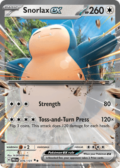 Snorlax ex 76 — Prismatic Evolutions