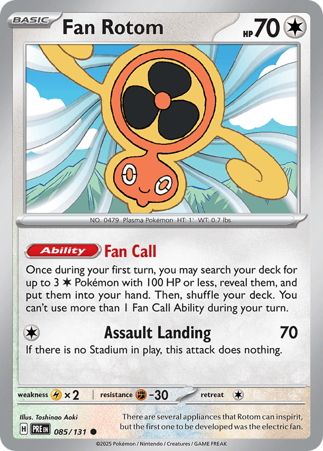 Carta Fan Rotom 85/131 do set Prismatic Evolutions — Pokémon TCG | Bynx