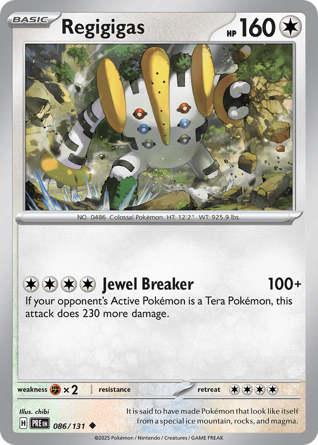 Carta Regigigas 86/131 do set Prismatic Evolutions — Pokémon TCG | Bynx