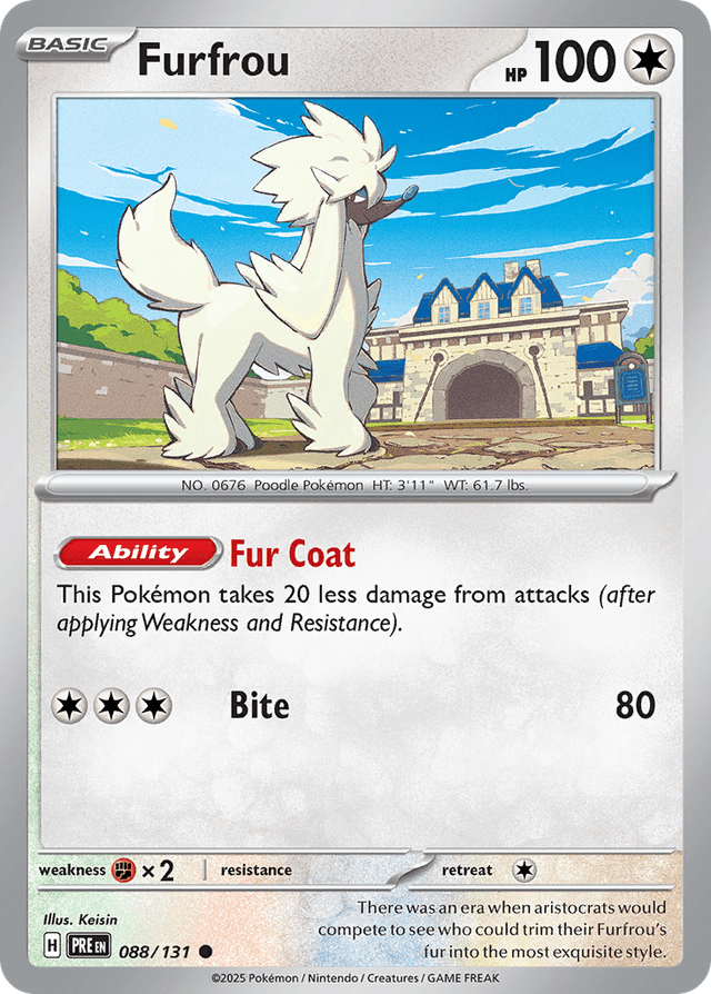 Carta Furfrou 88/131 do set Prismatic Evolutions — Pokémon TCG | Bynx