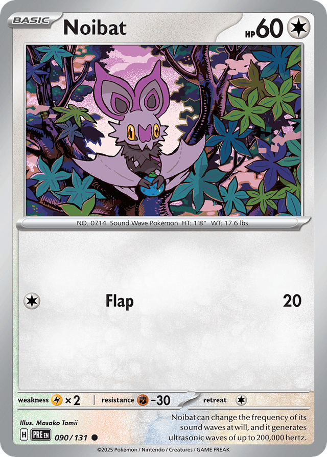 Carta Noibat 90/131 do set Prismatic Evolutions — Pokémon TCG | Bynx