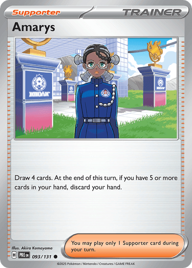 Carta Amarys 93/131 do set Prismatic Evolutions — Pokémon TCG | Bynx