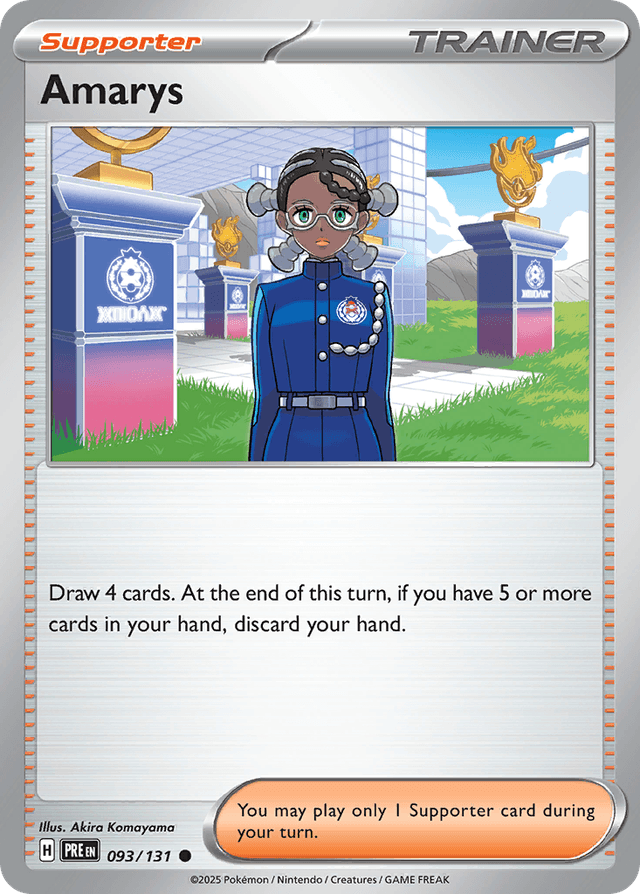 Carta Amarys 93/131 do set Prismatic Evolutions — Pokémon TCG | Bynx