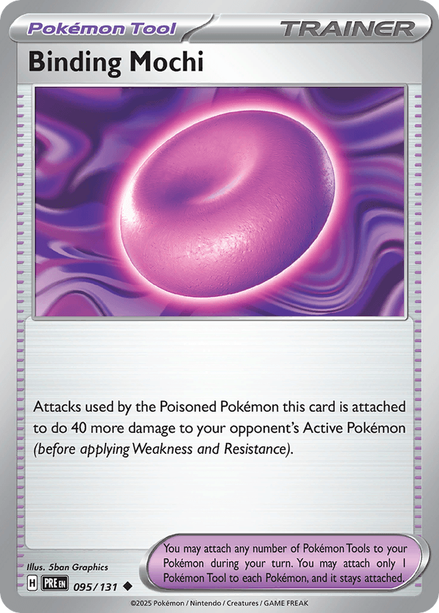 Carta Binding Mochi 95/131 do set Prismatic Evolutions — Pokémon TCG | Bynx