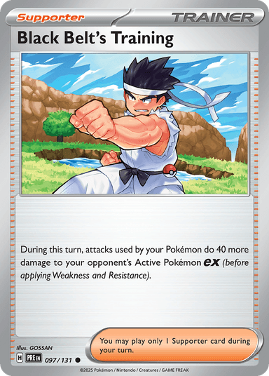 Carta Black Belt's Training 97/131 do set Prismatic Evolutions — Pokémon TCG | Bynx