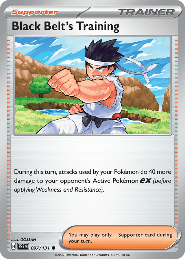 Carta Black Belt's Training 97/131 do set Prismatic Evolutions — Pokémon TCG | Bynx