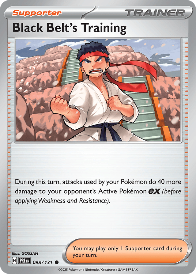 Carta Black Belt's Training 98/131 do set Prismatic Evolutions — Pokémon TCG | Bynx