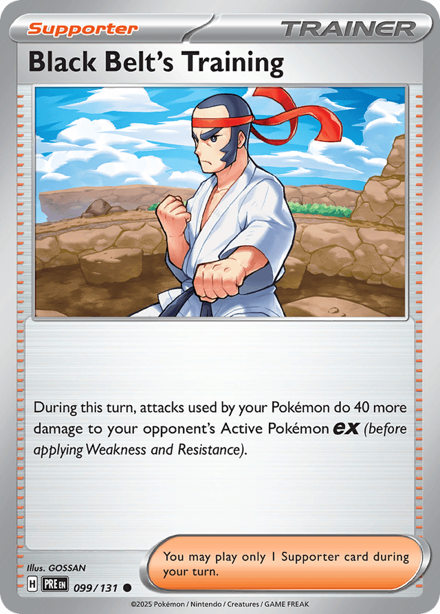 Carta Black Belt's Training 99/131 do set Prismatic Evolutions — Pokémon TCG | Bynx