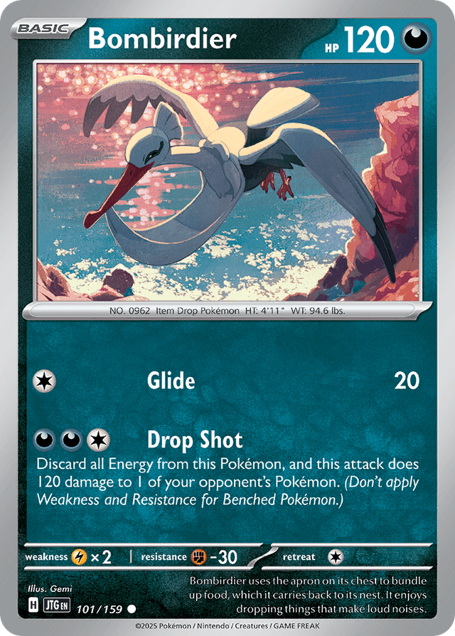 Carta Bombirdier 101/159 do set Journey Together — Pokémon TCG | Bynx