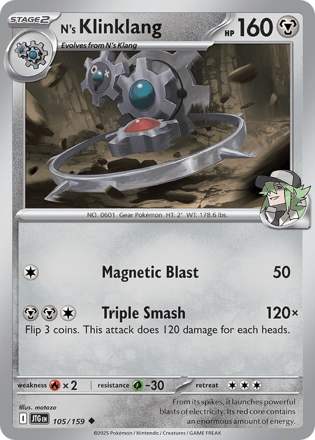 Carta N's Klinklang 105/159 do set Journey Together — Pokémon TCG | Bynx