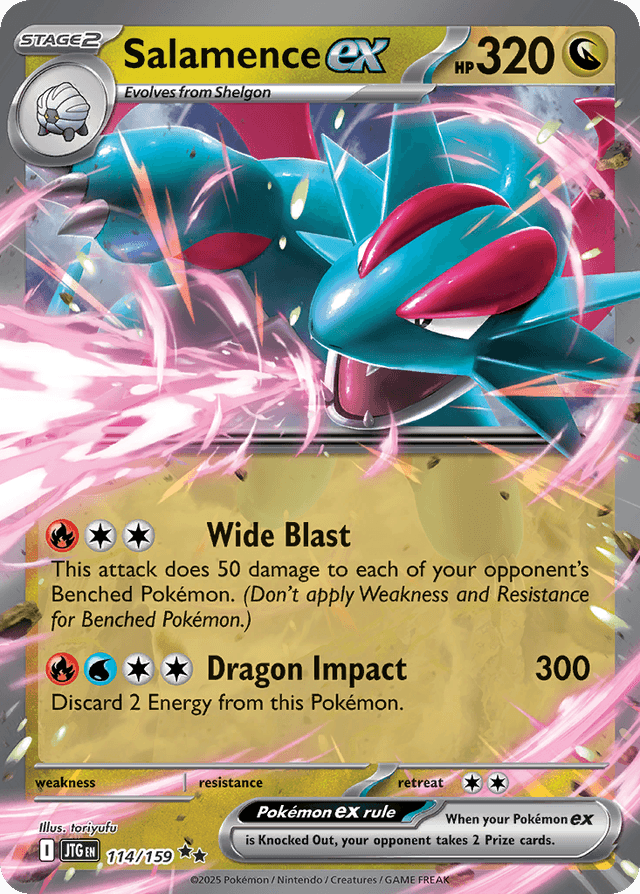 Carta Salamence ex 114/159 do set Journey Together — Pokémon TCG | Bynx